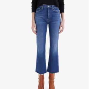 MOTHER The Tripper Ankle Fray Jeans in Nature Touch Base Blue Size 25